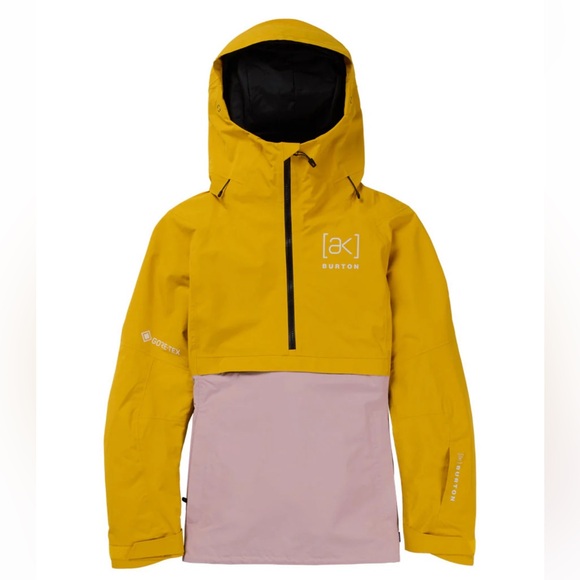 Burton Women's [ak] Kimmy Gore 2L Jacket - Goldenrod/Shadow Pink - Picture 8 of 12